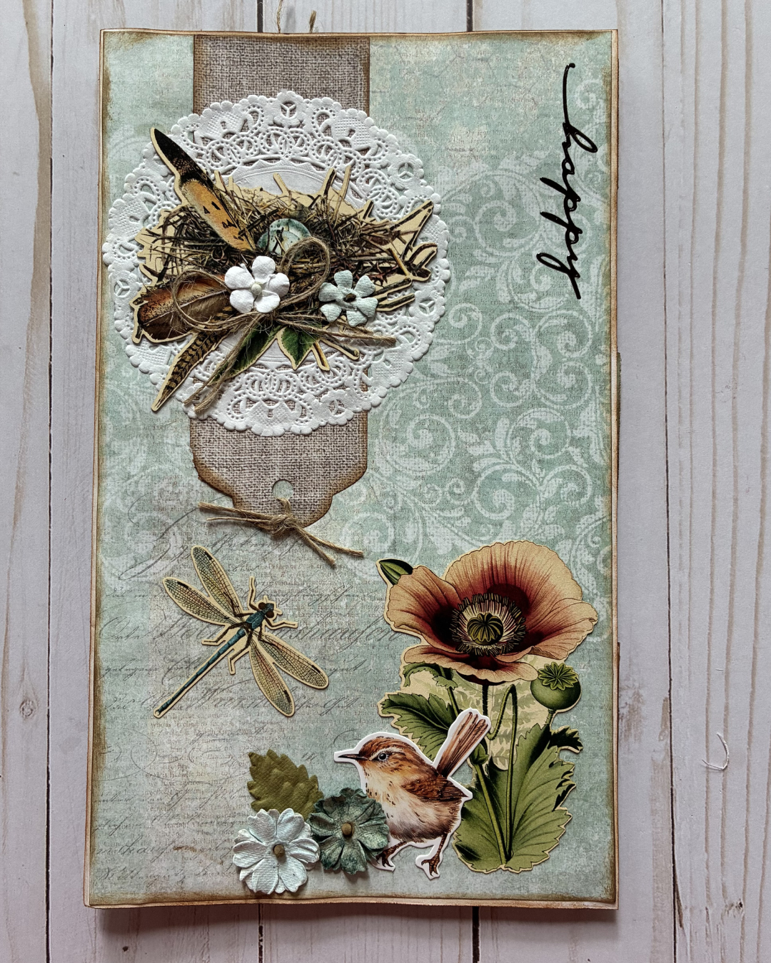 Flip Flap Pocket Album Junk Journal Folio