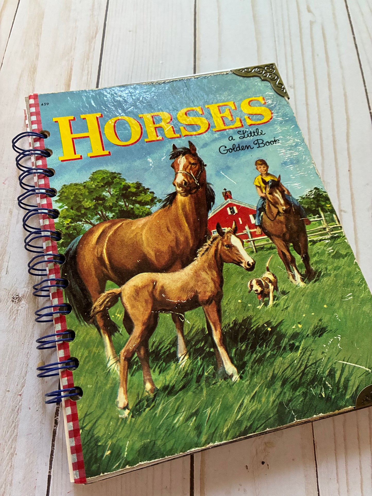 Little Golden Book Horses Vintage Journal