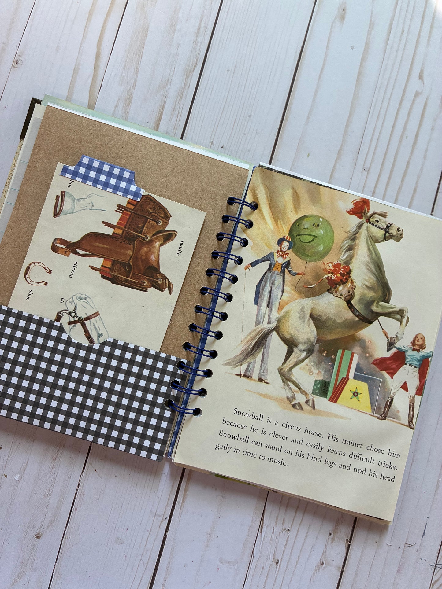 Little Golden Book Horses Vintage Journal