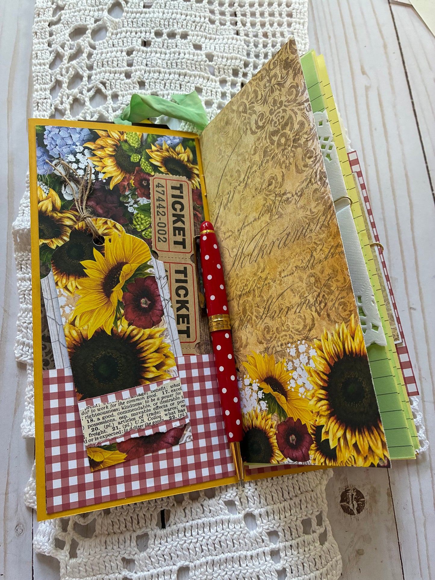 Sunflower Tall Pocket Journal