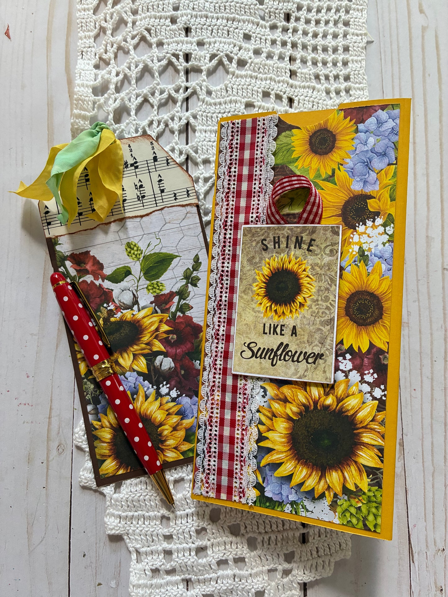 Sunflower Tall Pocket Journal