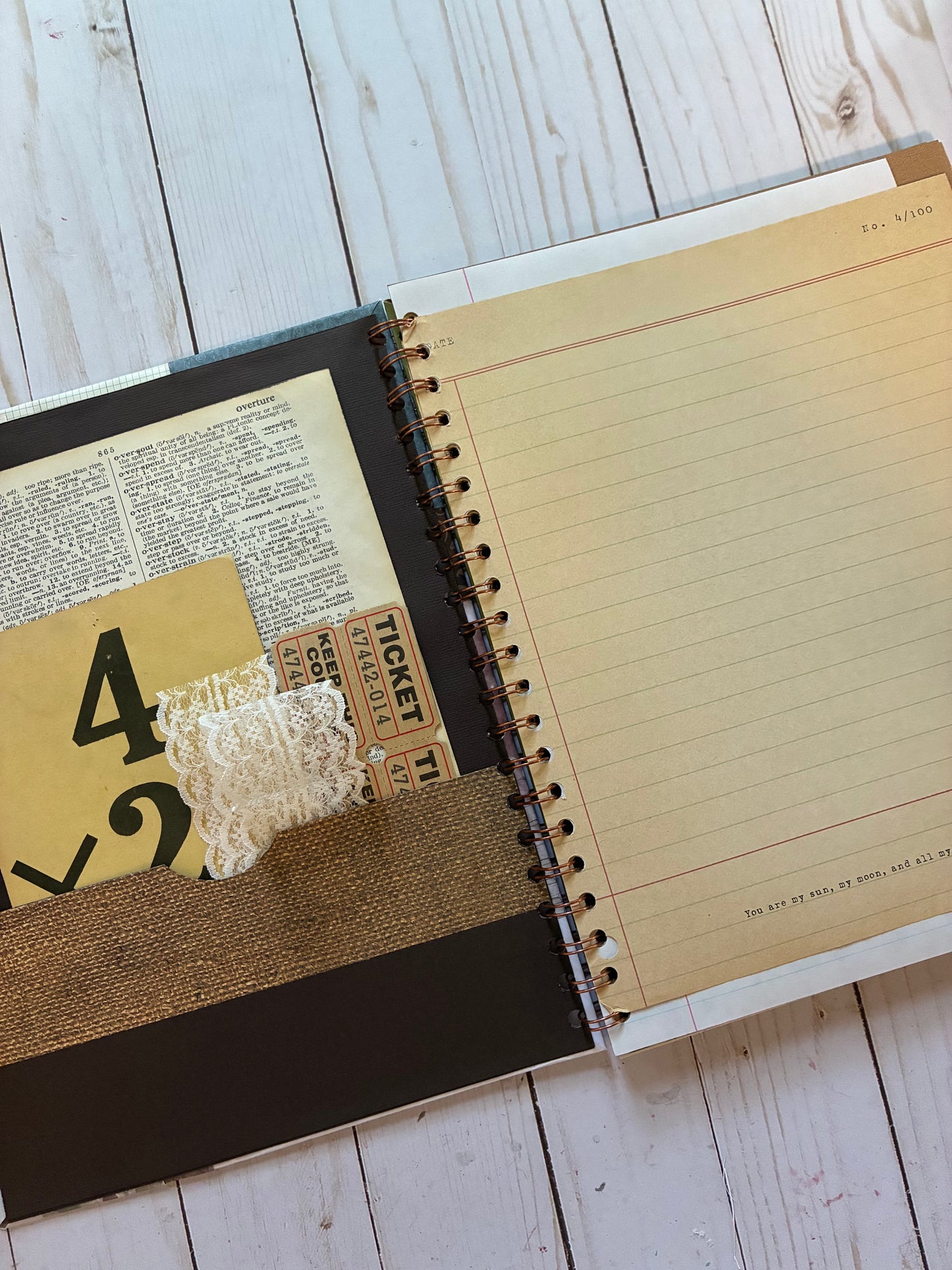 Junk Journal Base Book, Perfect For Beginners