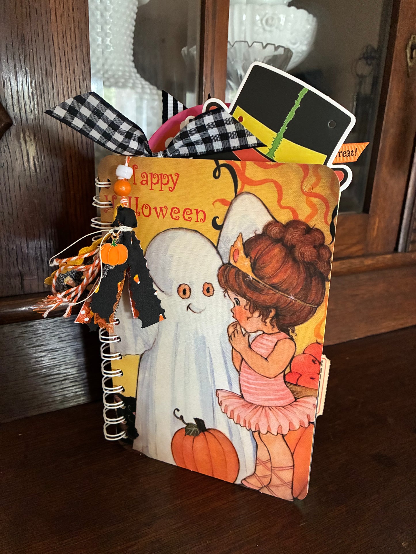 Little Girl Happy Halloween - Themed Junk Journal