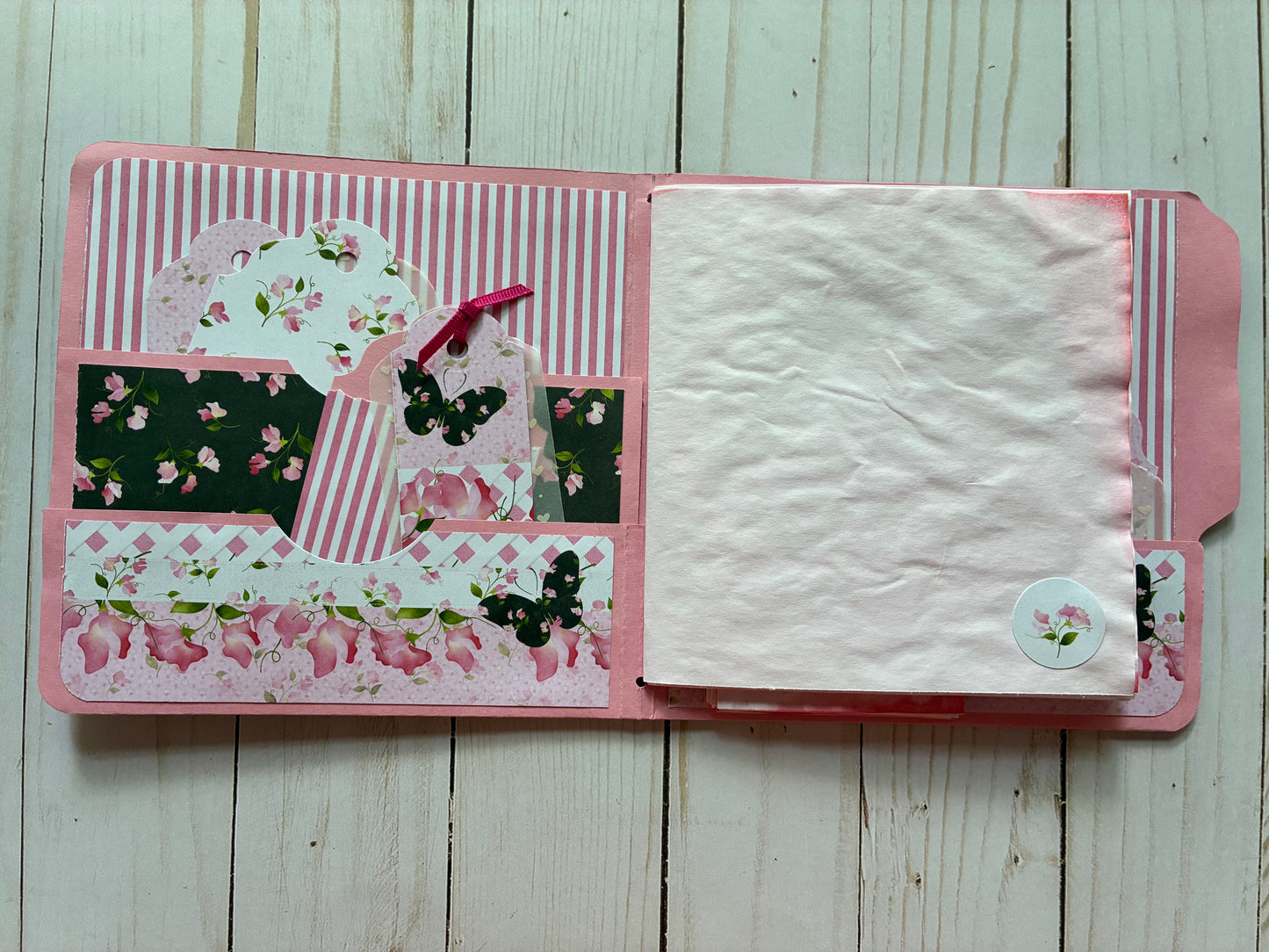 Pink & Black File Folder Folio