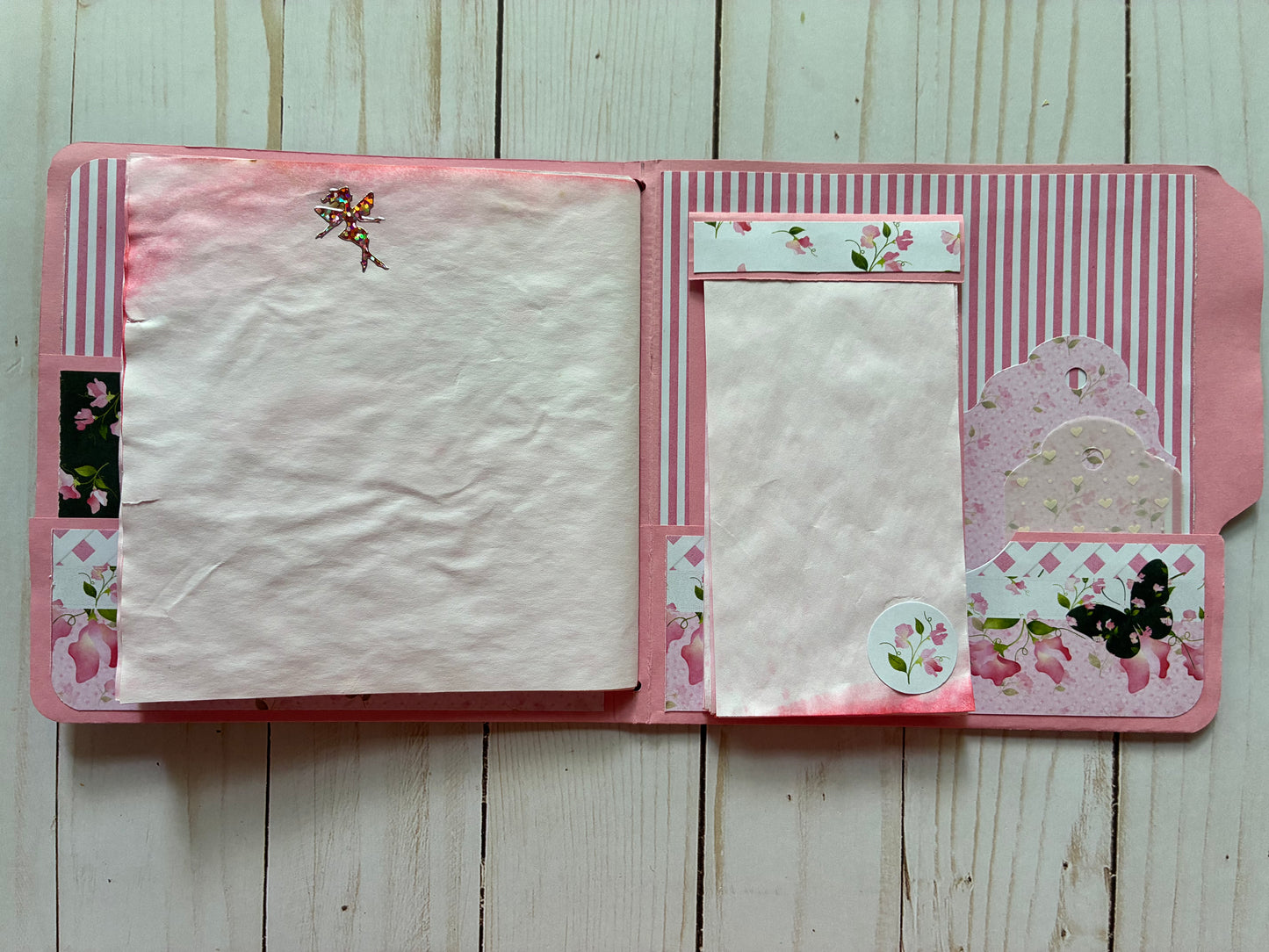 Pink & Black File Folder Folio