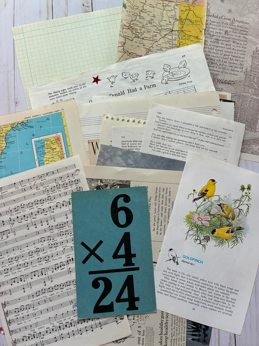 Vintage Ephemera Pack 25 pages