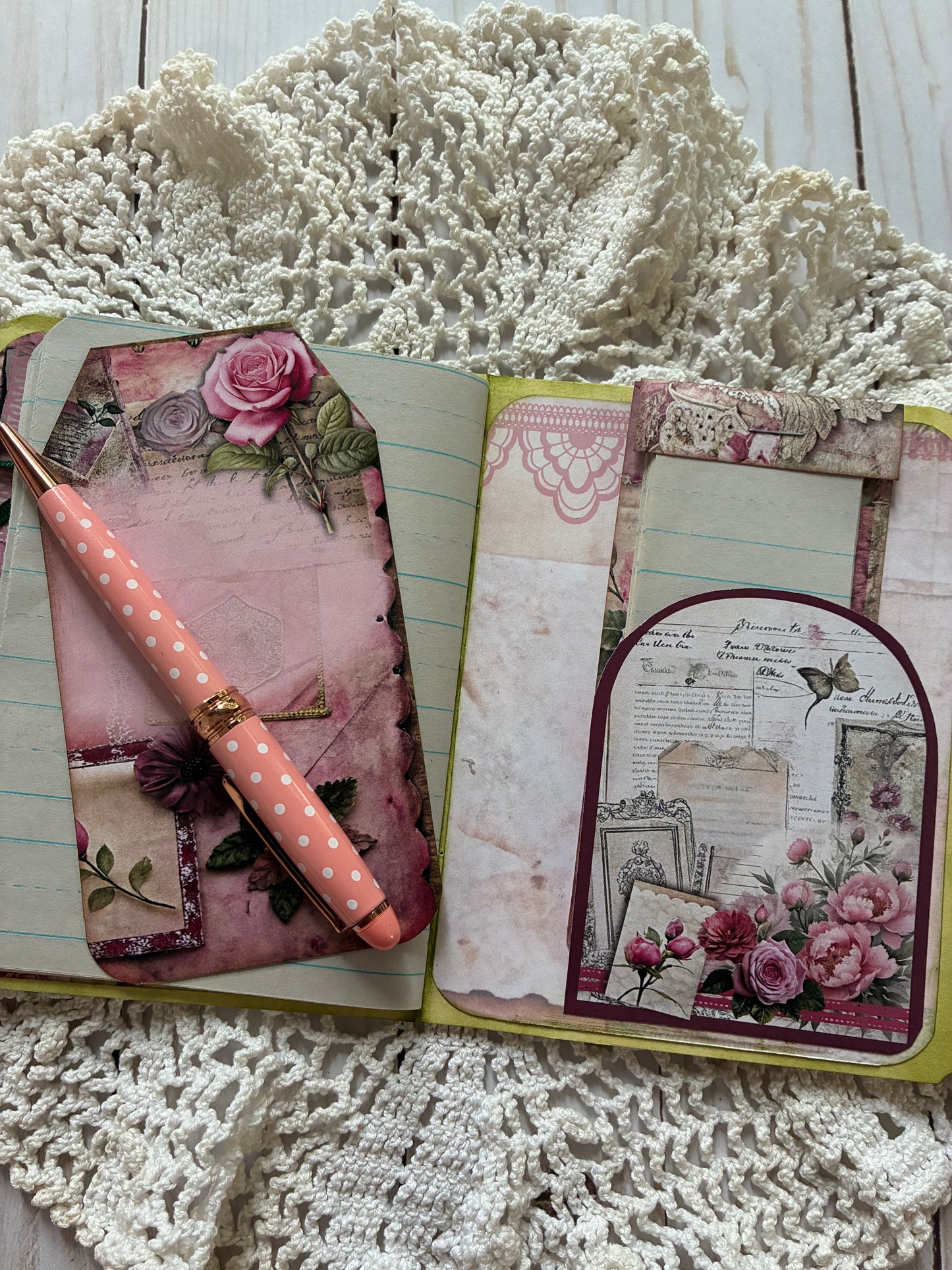 Rose File Folder Journal