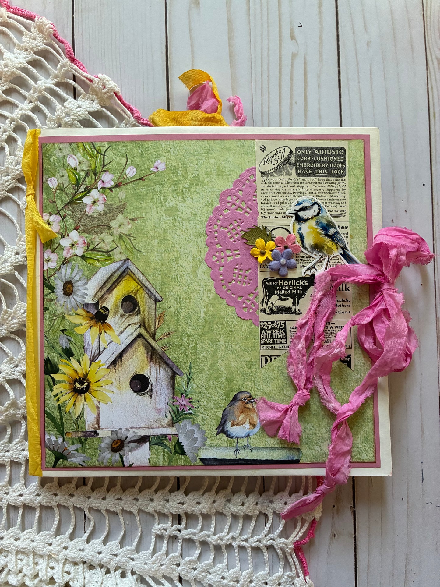 Bird Theme Summer Junk Journal