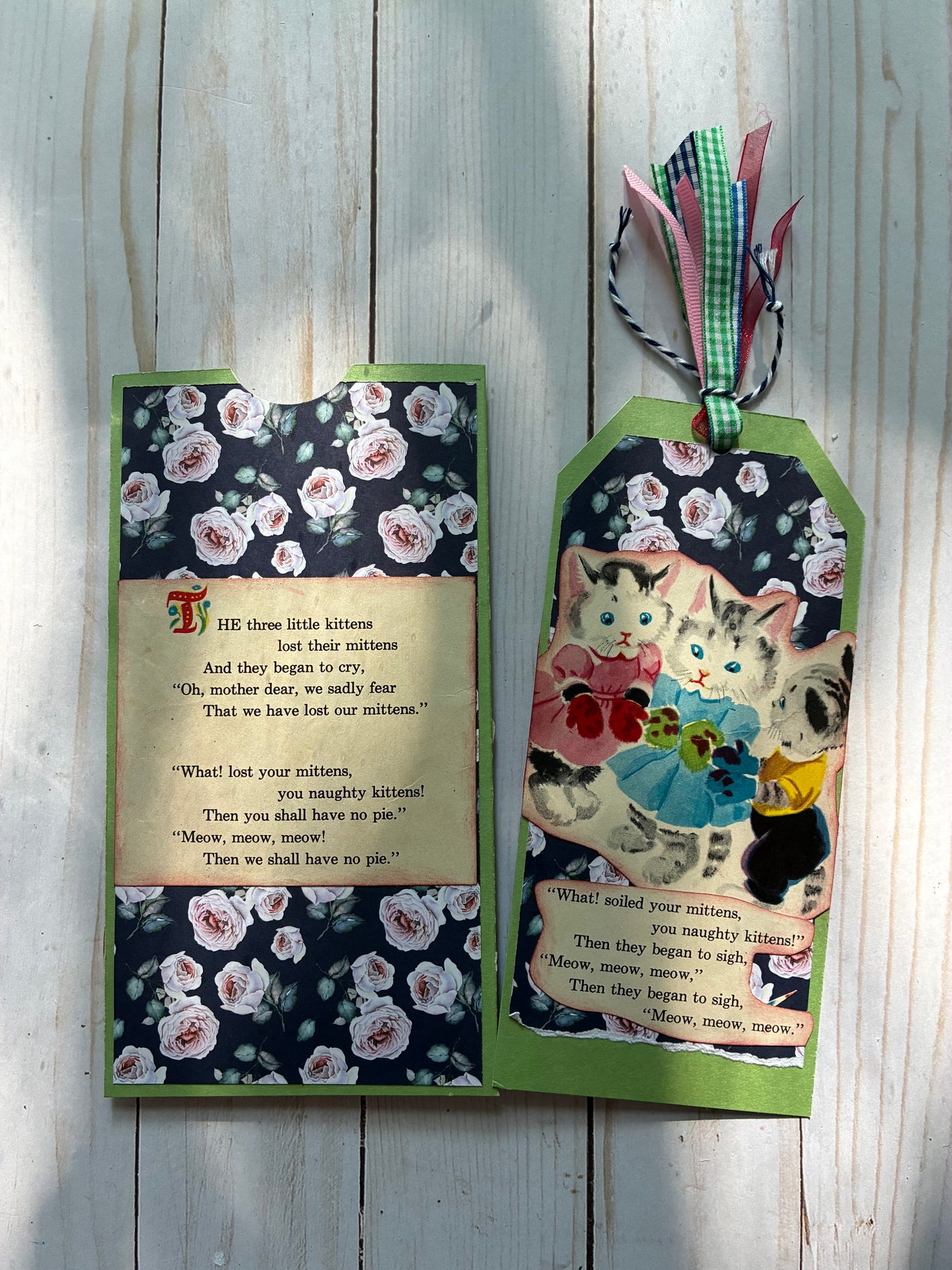 3 Little Kittens Story Book Tag & Pocket