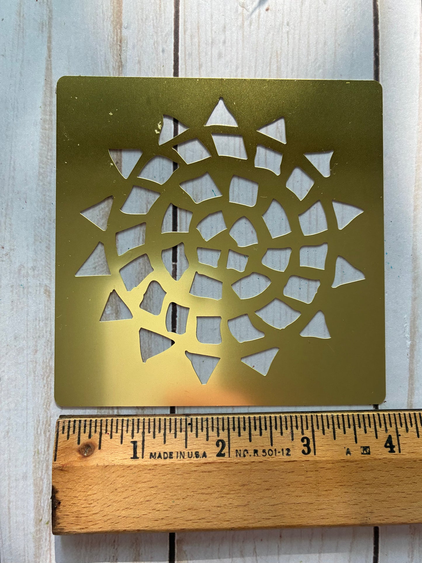 Sun Brass Stencil