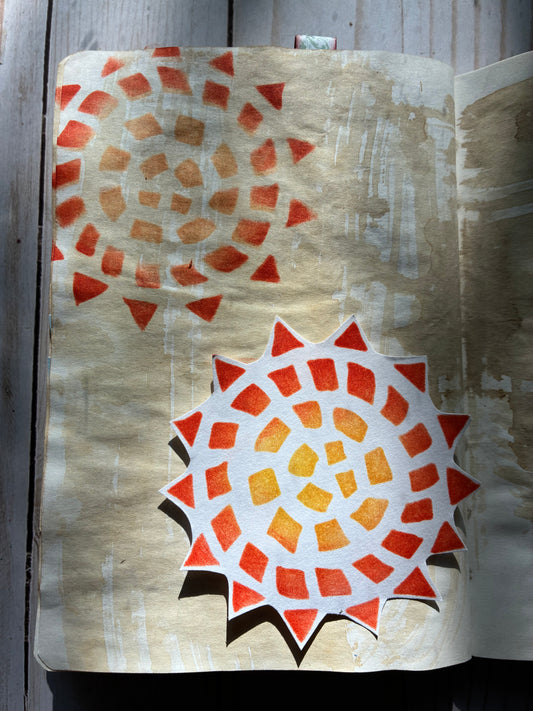 Sun Brass Stencil