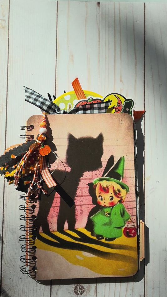 Green Witch Halloween - Themed Junk Journal