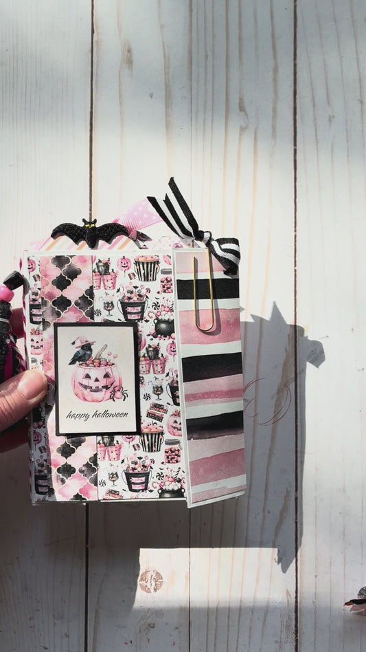 Happy Halloween Jack O’ Lantern Paper Bag Mini Album